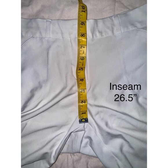 Peter Millar wicking women's pants off white size 4 mid rise 26.5" inseam - Picture 11 of 11
